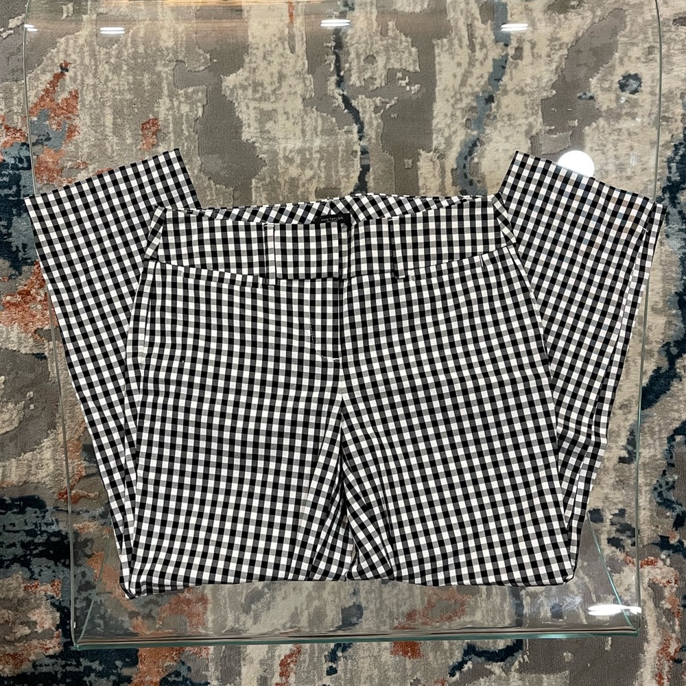 Ann Taylor Checkered Work Slacks